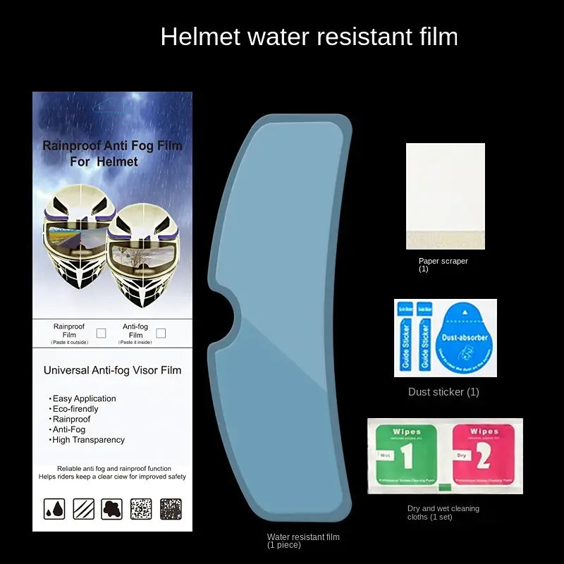 Motorradhelm wasserdichte Linsenfolie