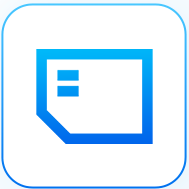 SIM Toolkit app icon symbol for Ottocast wireless CarPlay adapter smartphone connectivity and network settings