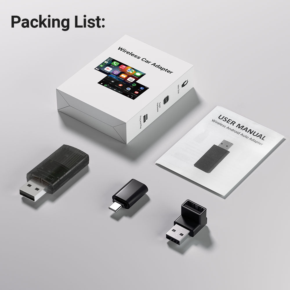 2-in-1 Mini Kabelloser CarPlay/Android Auto Adapter