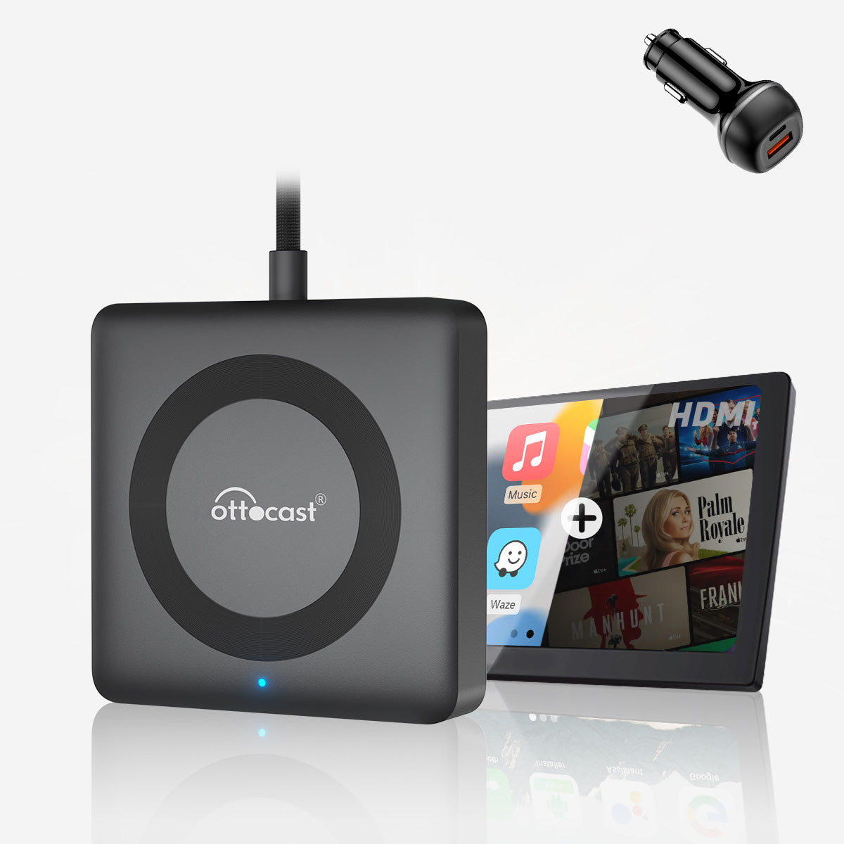 Car TV Mate Pro- HDMI Multimedia & Trådløs CarPlay Adapter