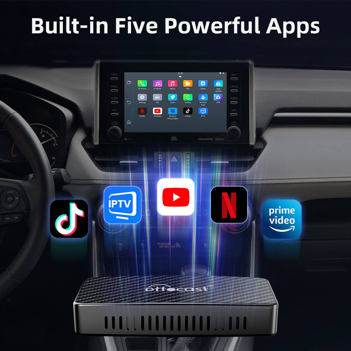 (ESTOQUE LIMITADO) Play2Video Pro Adaptador Tudo-em-um Wireless CarPlay/Android Auto