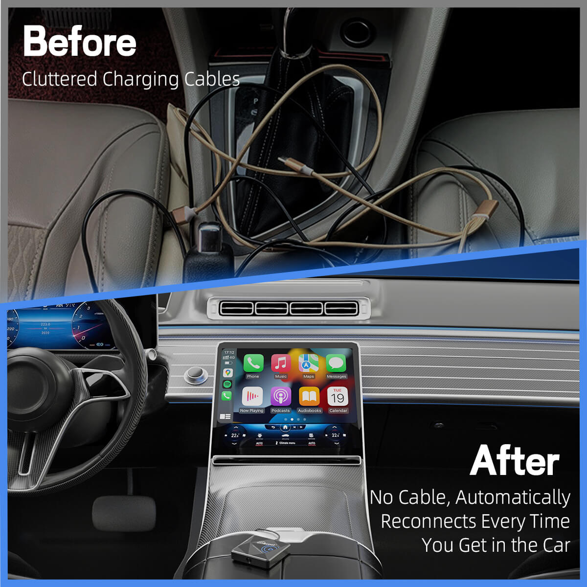 U2AIR Pro trådløs CarPlay-adapter