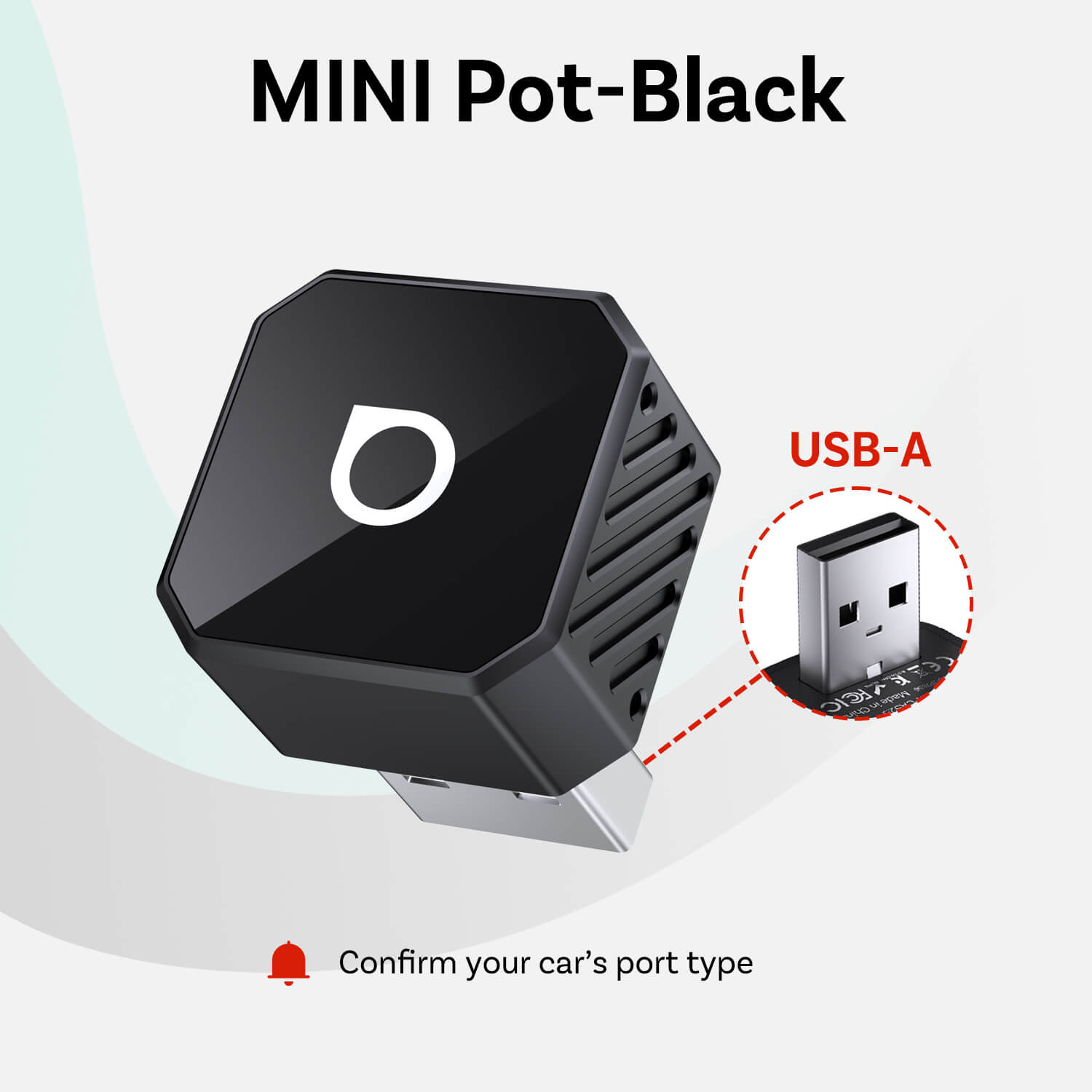 Adaptador inalámbrico Ottocast Mini Cube 3.0 para CarPlay/Android Auto