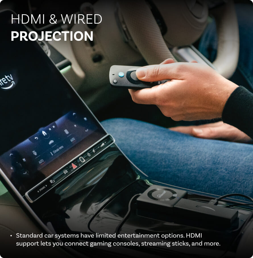 Car TV Mate Max - Trådløs CarPlay & Android Auto med HDMI Multimedia