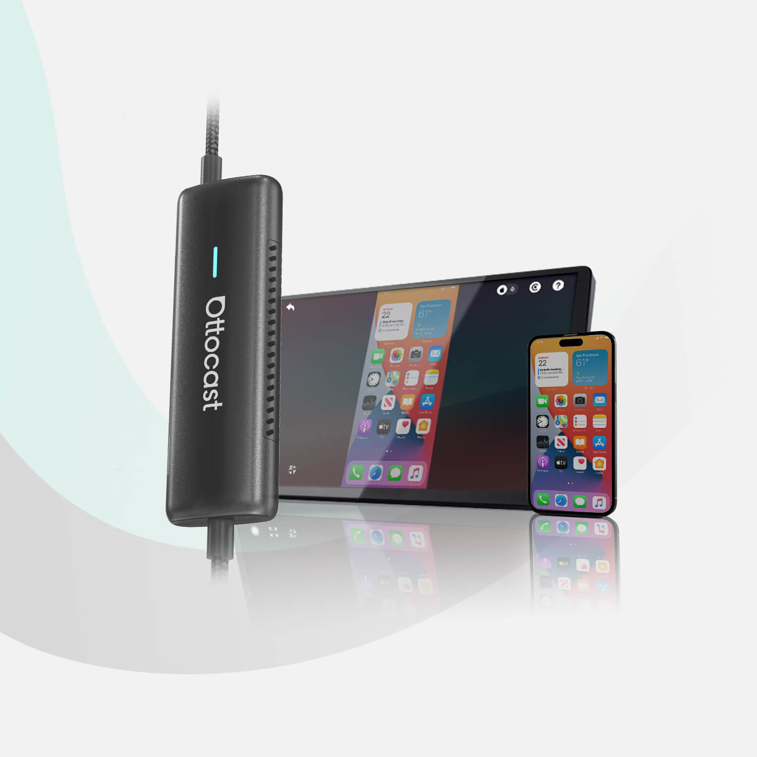 Mirror Touch Wireless CarPlay Adapter