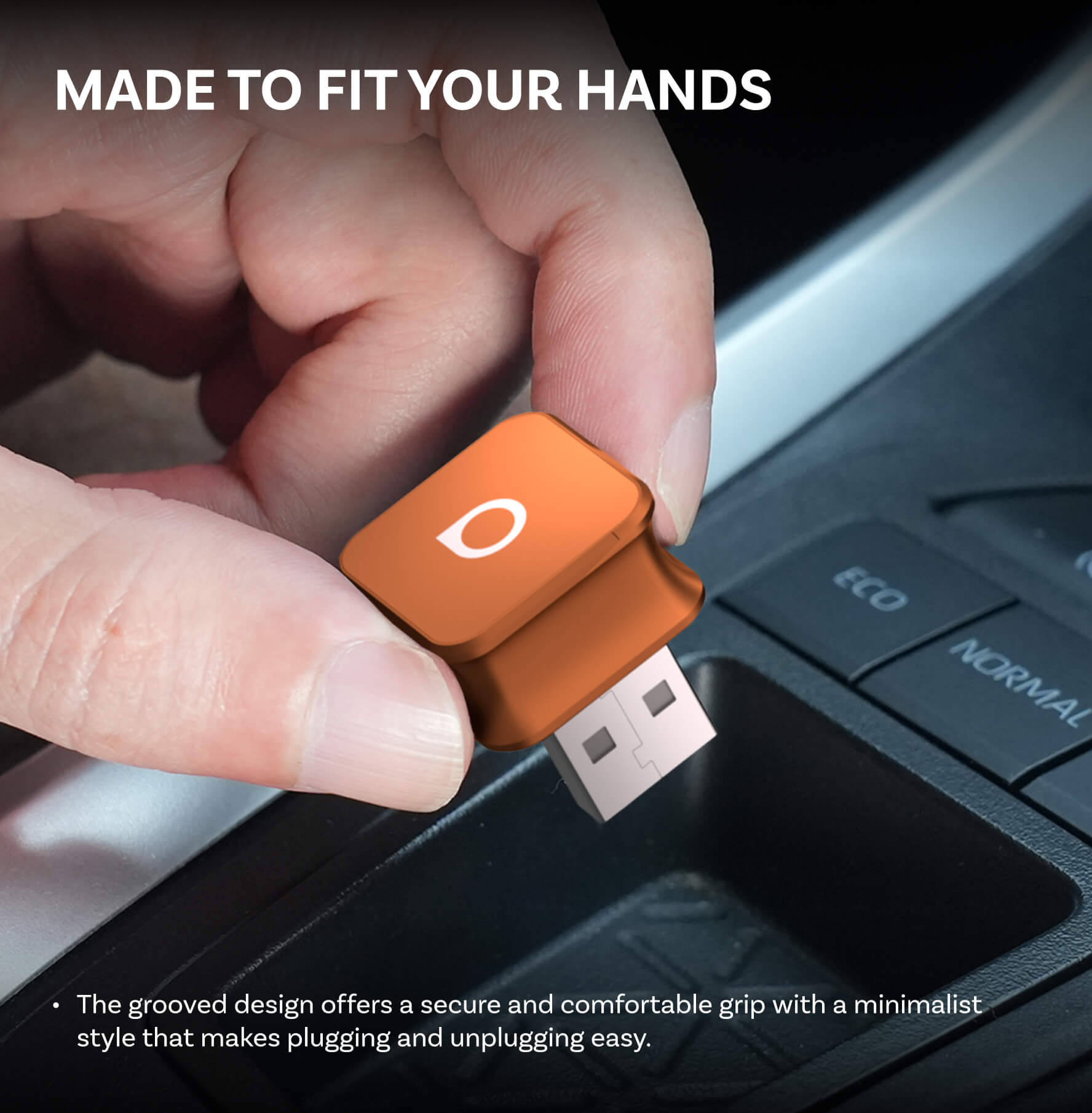 Ottocast Mini Cube 3.0 Adapter - Cosmic Orange