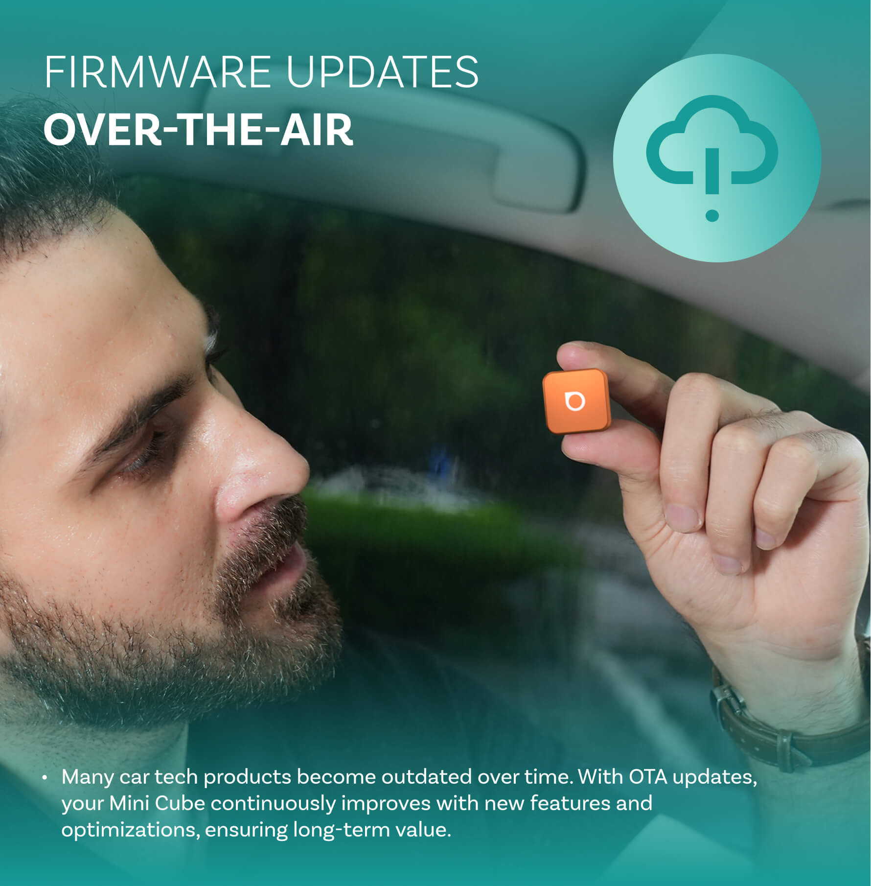 Ottocast Mini Cube 3.0 Adapter - Kosmisk Orange