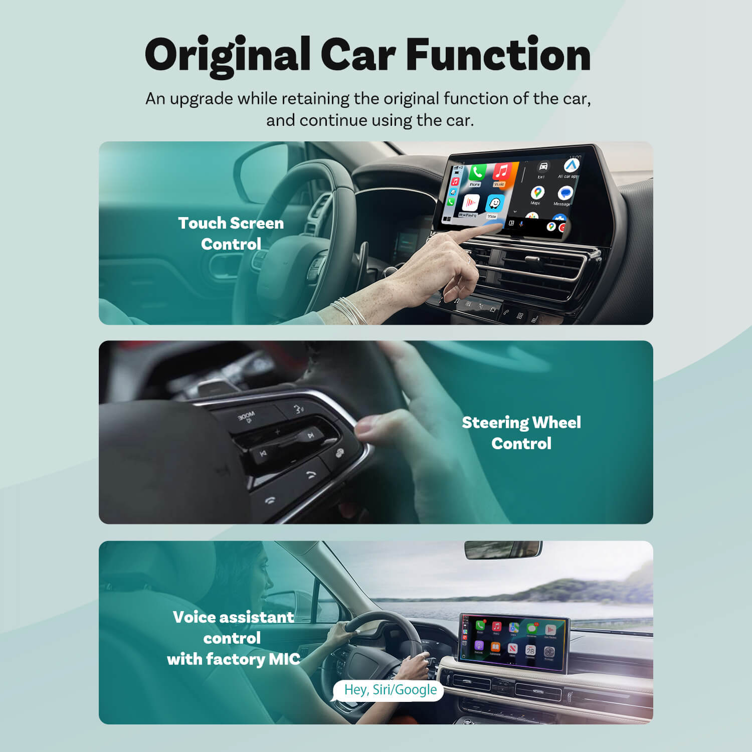 (EKSKLUSIV PRIS)-2-i-1 Mini Trådløs CarPlay/Android Auto Adapter