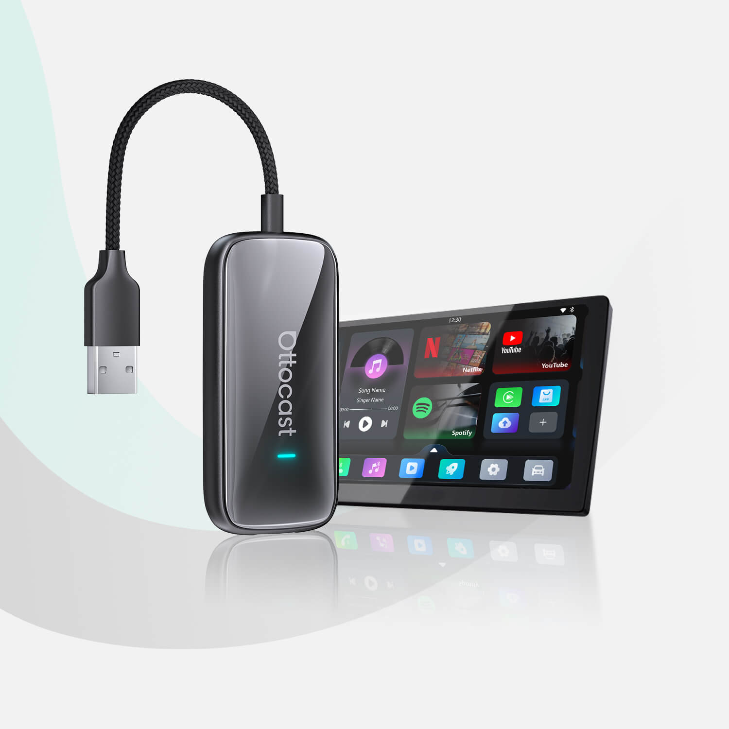 Play2Video Ultra trådløs CarPlay/Android Auto alt-i-1 adapter