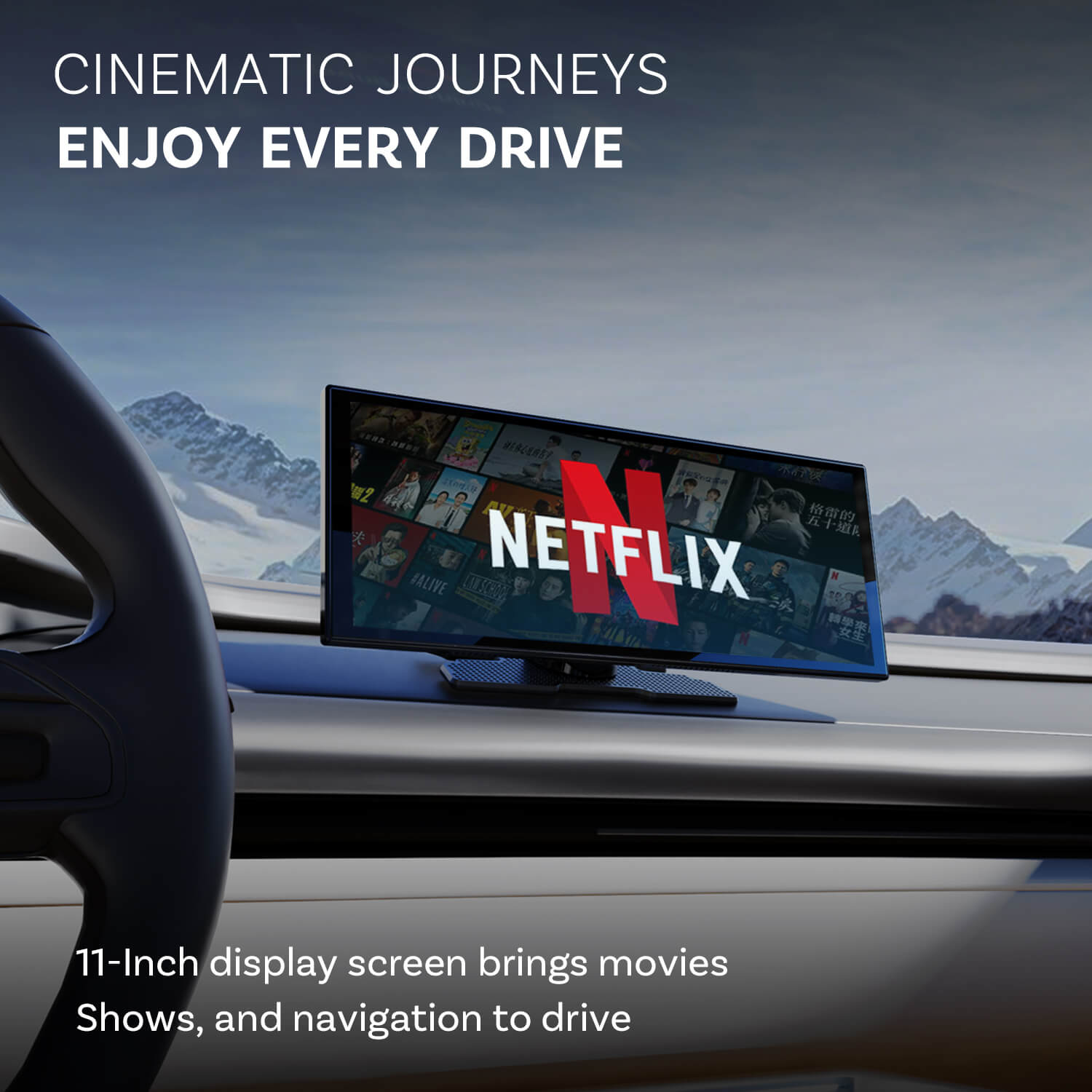 Pantalla portátil para automóvil ScreenFlow