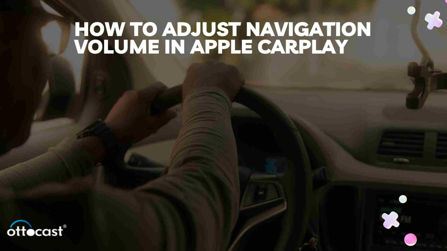 How to adjust navigation volume in apple carplay