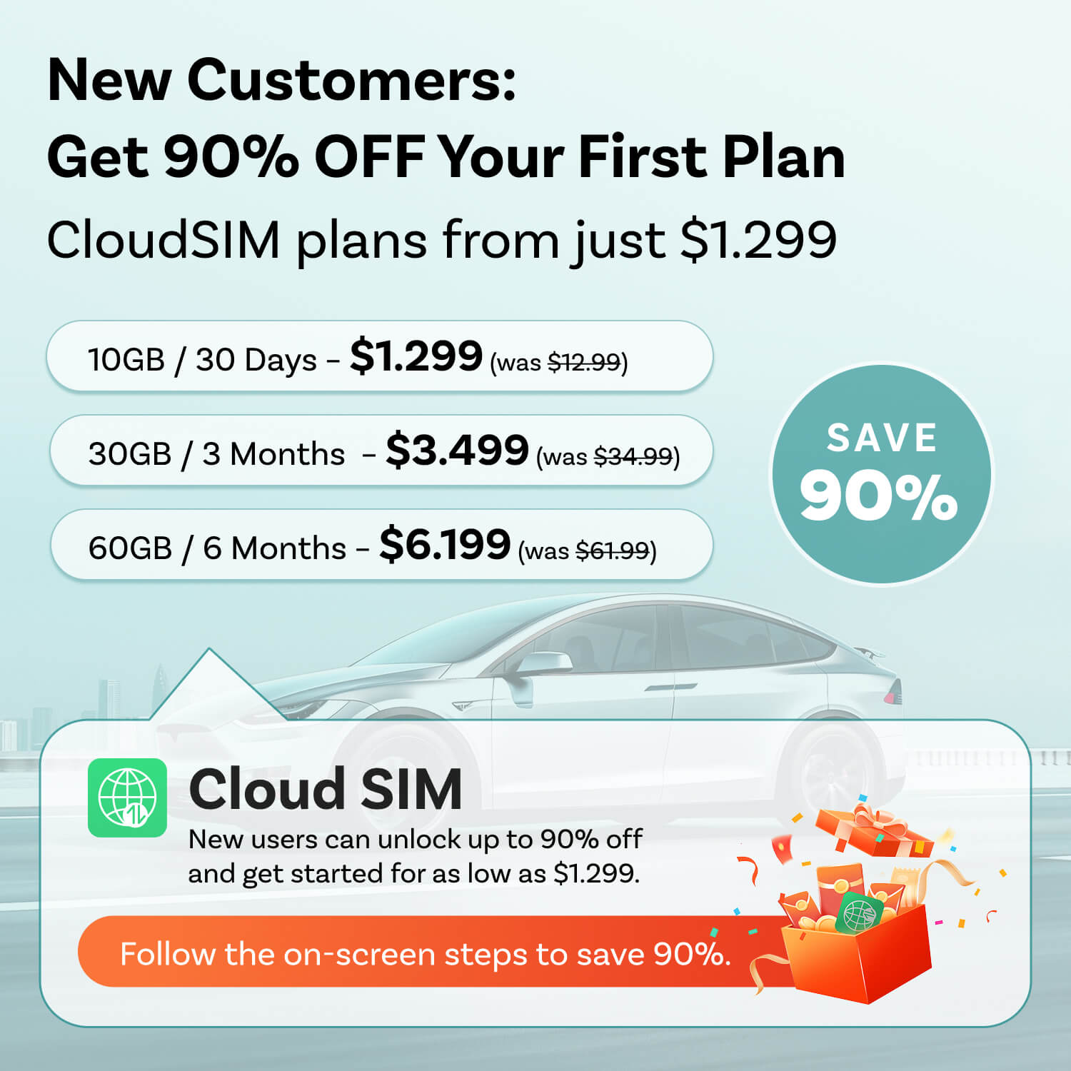 Ottocast CloudSIM - 10GB/30GB/60GB/120GB