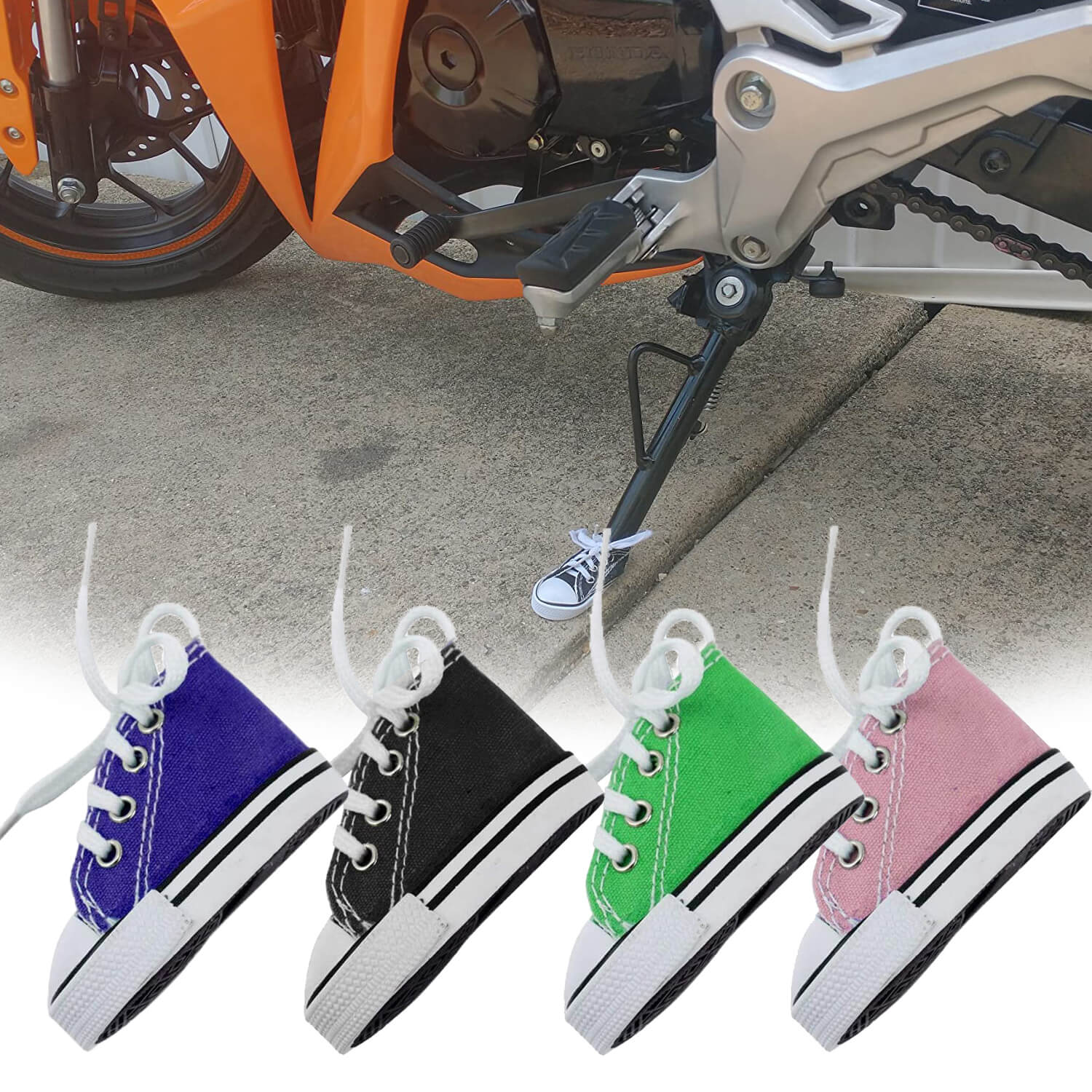 Urocza mini podstawka boczna do motocykla (2 sztuki)