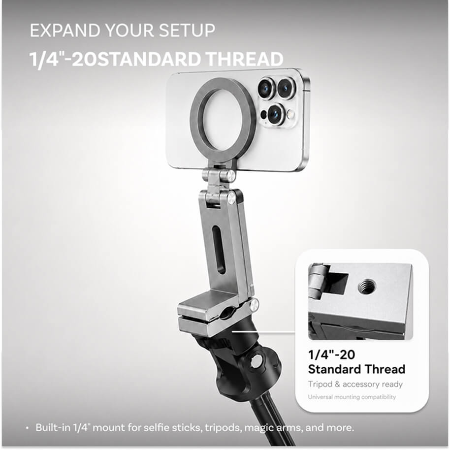 MCM01 Foldable Magnetic Phone Clamp Stand