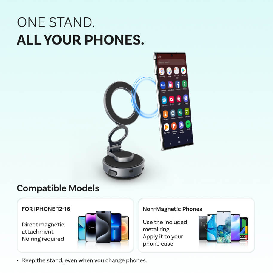 MCM11 Flex Vacuum Magnetic Phone Mount