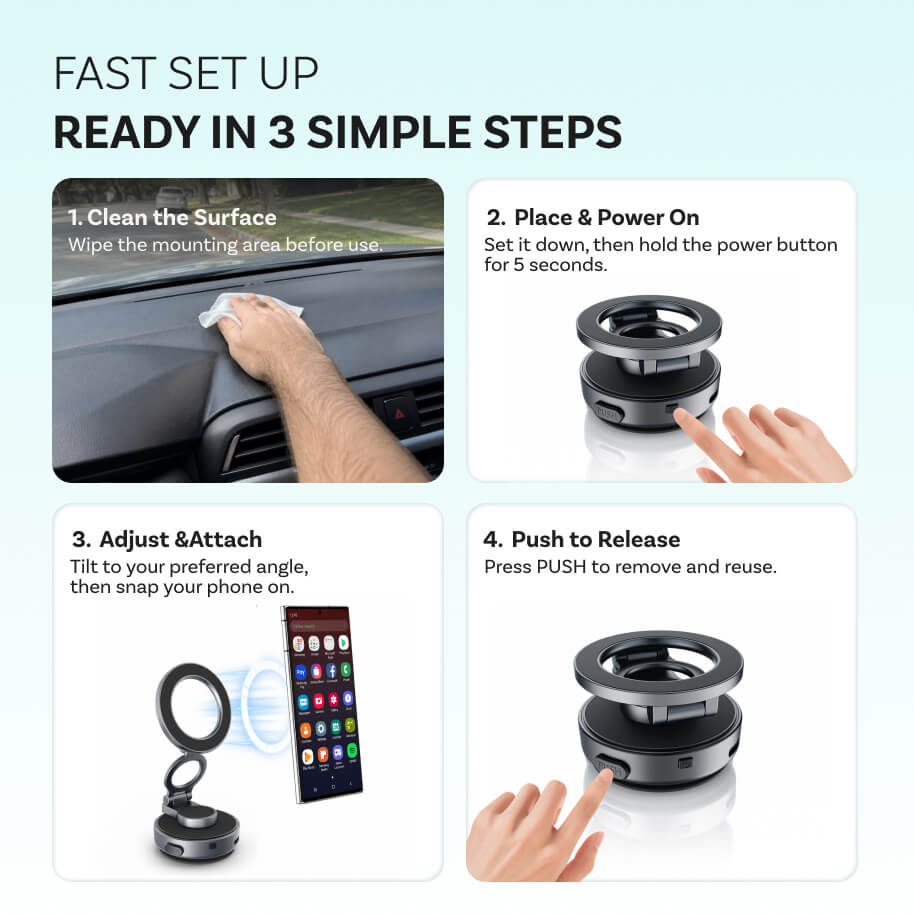 MCM11 Flex Vacuum Magnetic Phone Mount