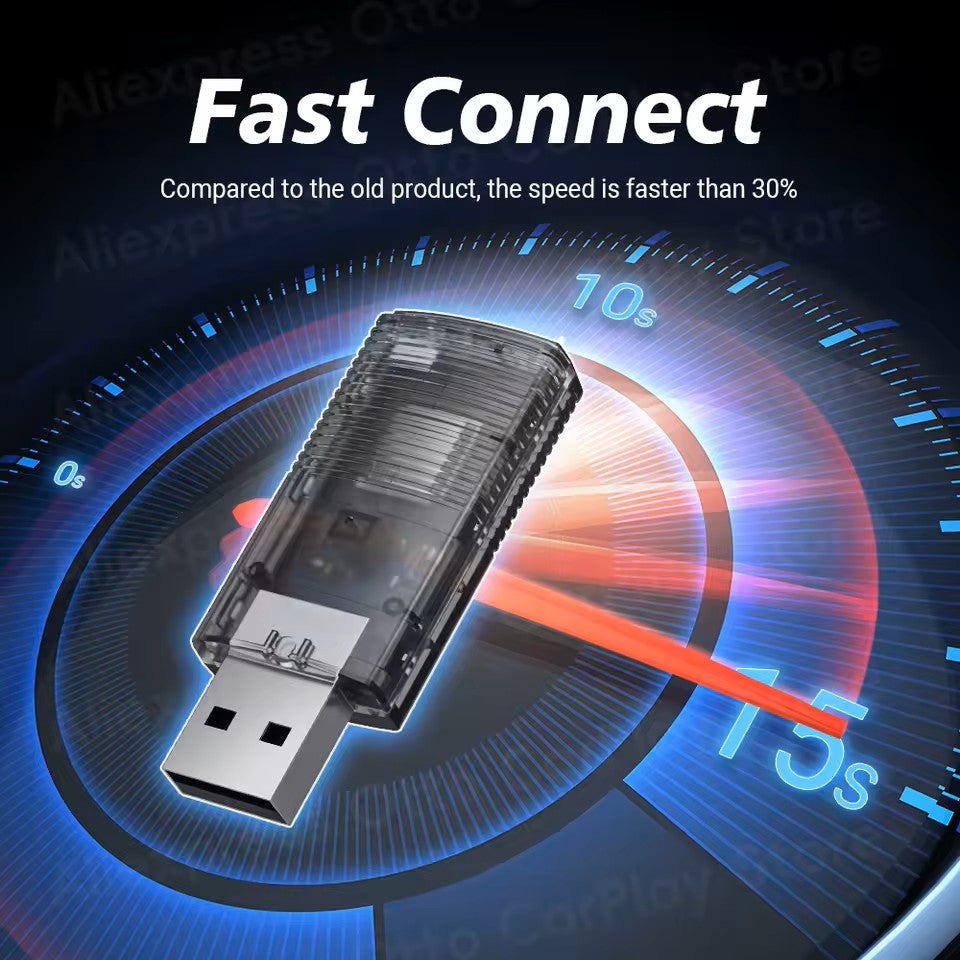 2-in-1 Mini Kabelloser CarPlay/Android Auto Adapter