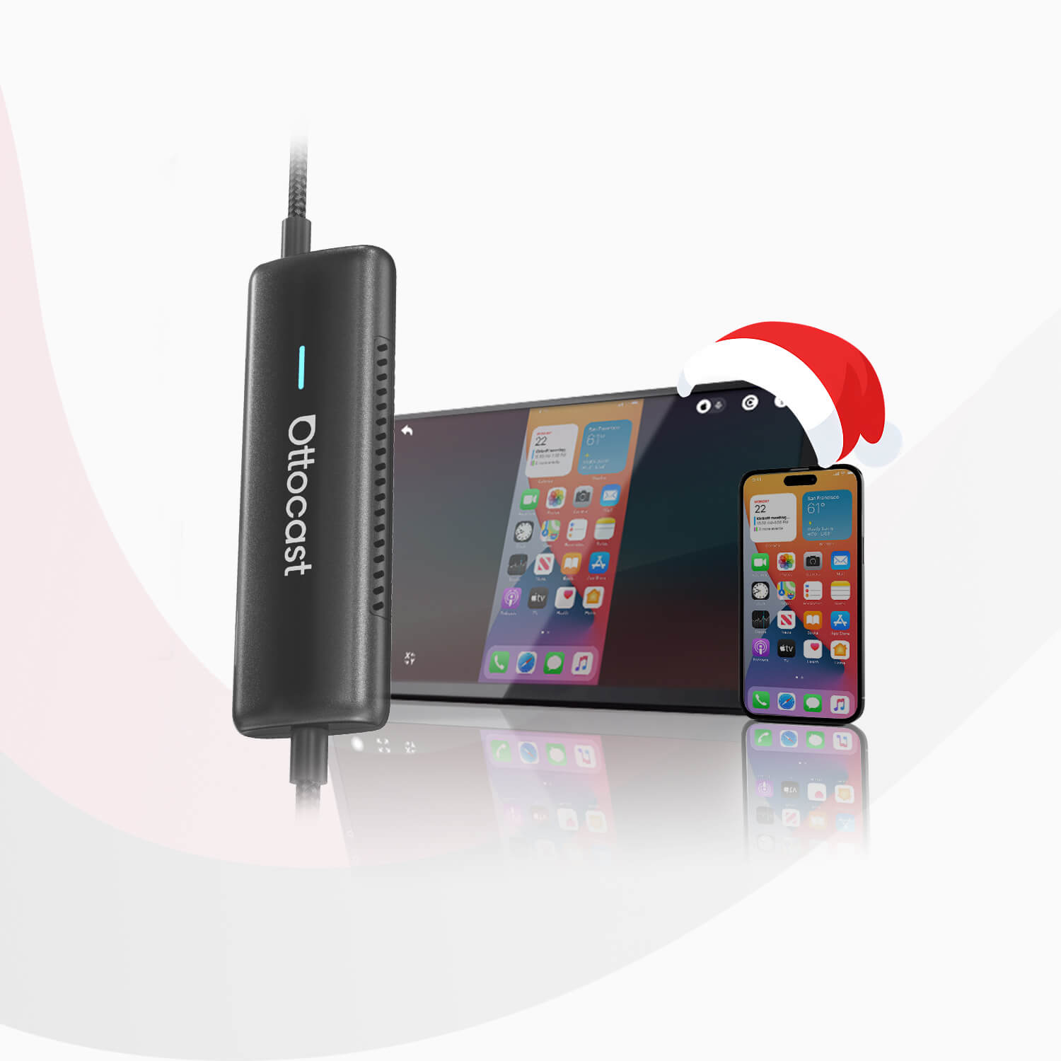 Mirror Touch trådløs CarPlay-adapter