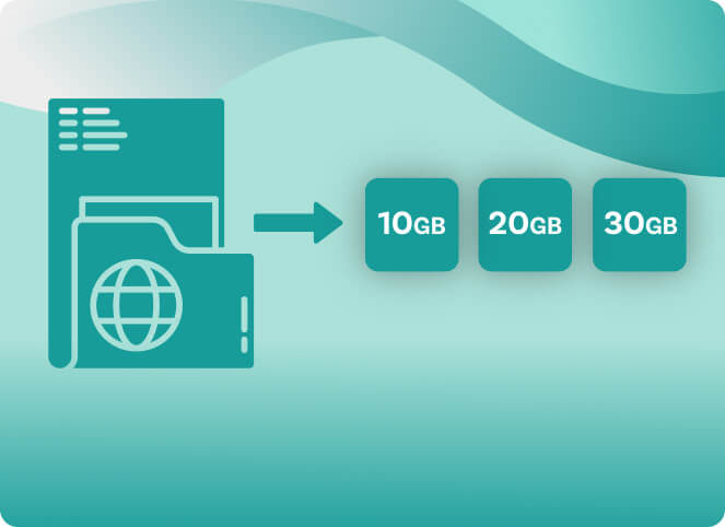 Ottocast CarPlay AI Box data plan options with 10GB 20GB 30GB cloud SIM internet packages